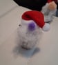 Pine Cone Christmas Gonk decoration with purple Nose