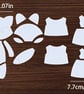 Best Dressed Foxes Acrylic Sewing Template  - Image 5
