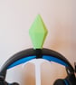 Glow In The Dark Plumbob Headphone Accessory With Reusable Tie - Image 3