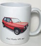 Ford Fiesta XR2 1982 - 11oz Ceramic Mug  - Image 2