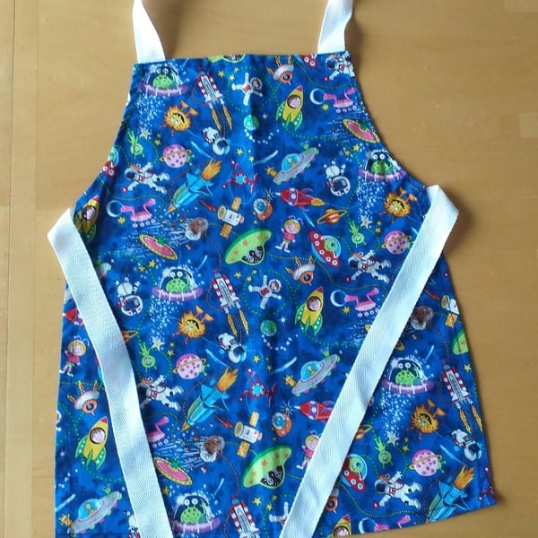 Outer Space Apron age 2-6 approximately