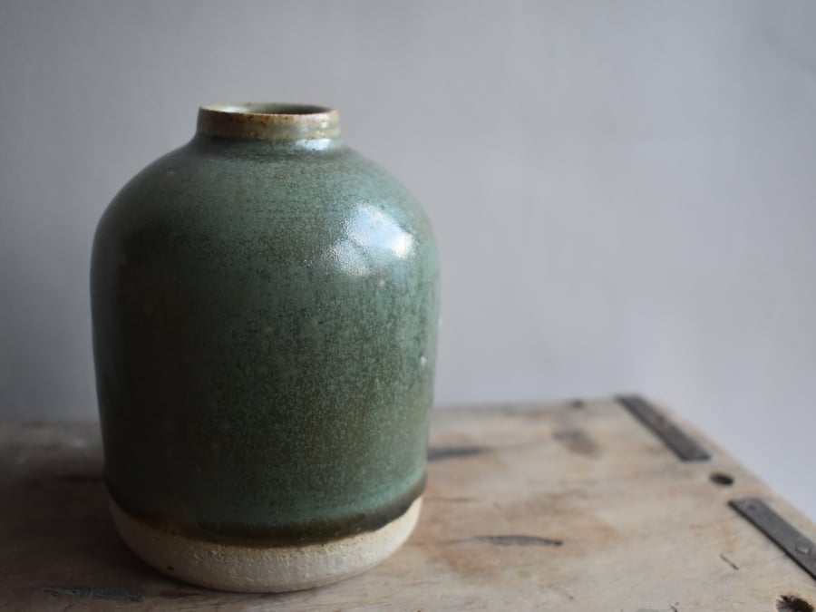 Forest stoneware bottle