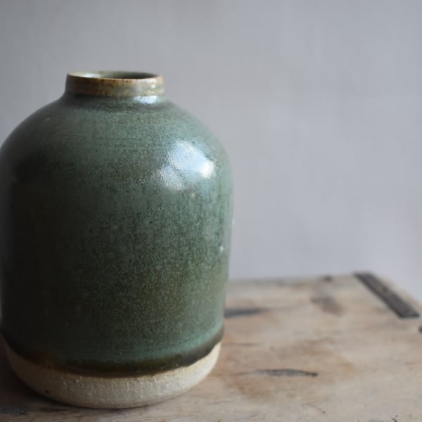 Forest stoneware bottle