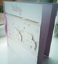 Cute elephant decoupage personalised new baby card - Image 2