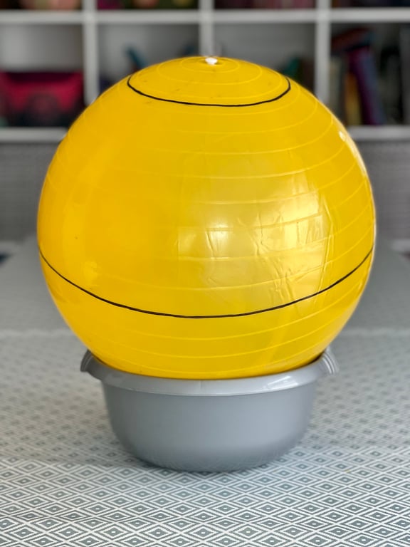 Extra Large 44"-48" Wet Felting Ball, 3D Resist Form for felt cat caves