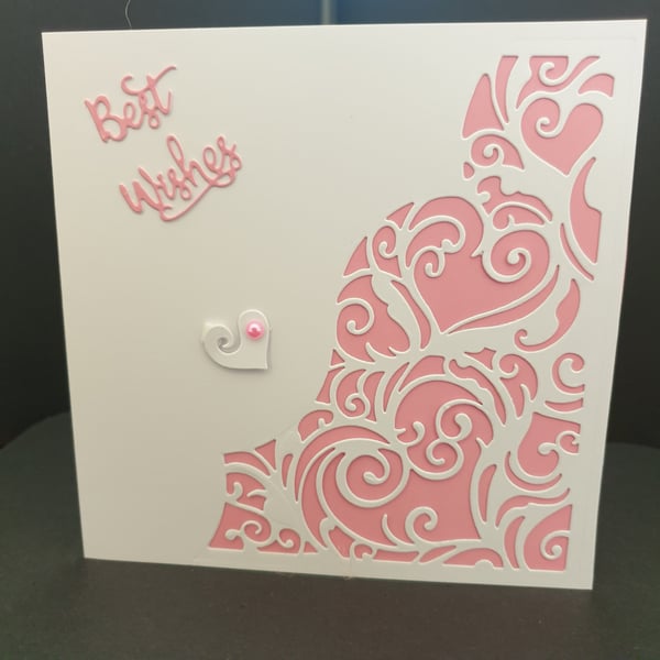 Handmade Best Wishes card