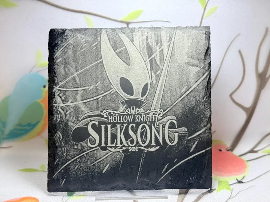 Hollow Knight Silksong Laser Etched Coaster