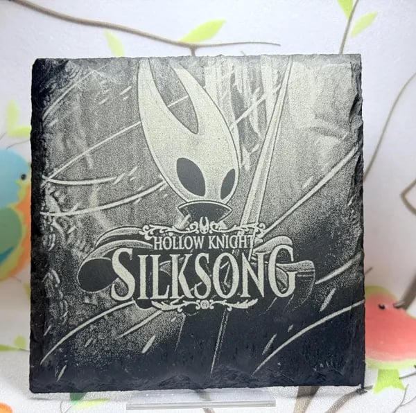 Hollow Knight Silksong Laser Etched Coaster