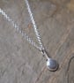 Silver necklace, silver pebble pendant - Image 2