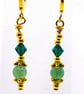 Green Aventurine and Crystal Earrings - Image 6