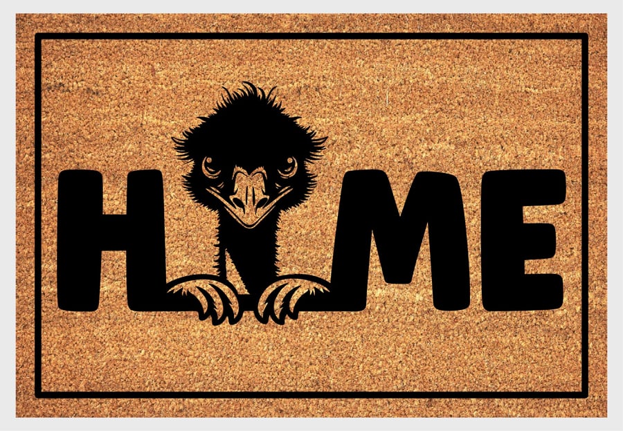 Emu Home Door Mat No.1 - Emu Welcome Mat - 3 Sizes