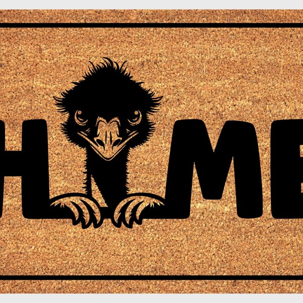 Emu Home Door Mat No.1 - Emu Welcome Mat - 3 Sizes