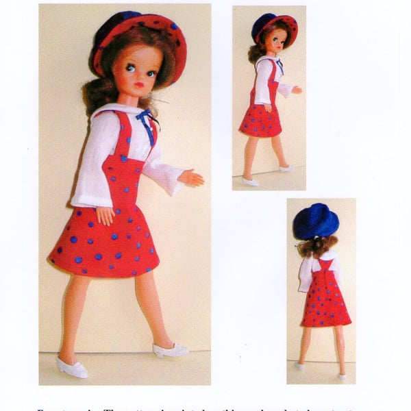 1960's Style Sewing Pattern for 11-12" Fashion Doll