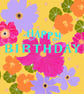 Floral Handmade Birthday Card  - Image 1