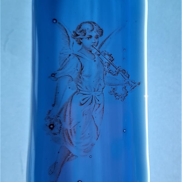 Trumpeting Angel Glass Christmas Decoration 