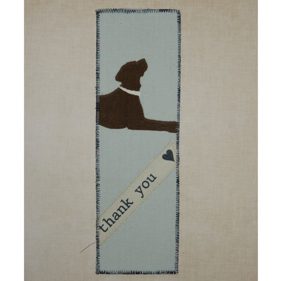 Bookmark Labrador thank you gift