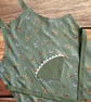 Handmade Children's Apron, Small Apron, Coloured Giraffe Design 5-8 yrs-CAPR04