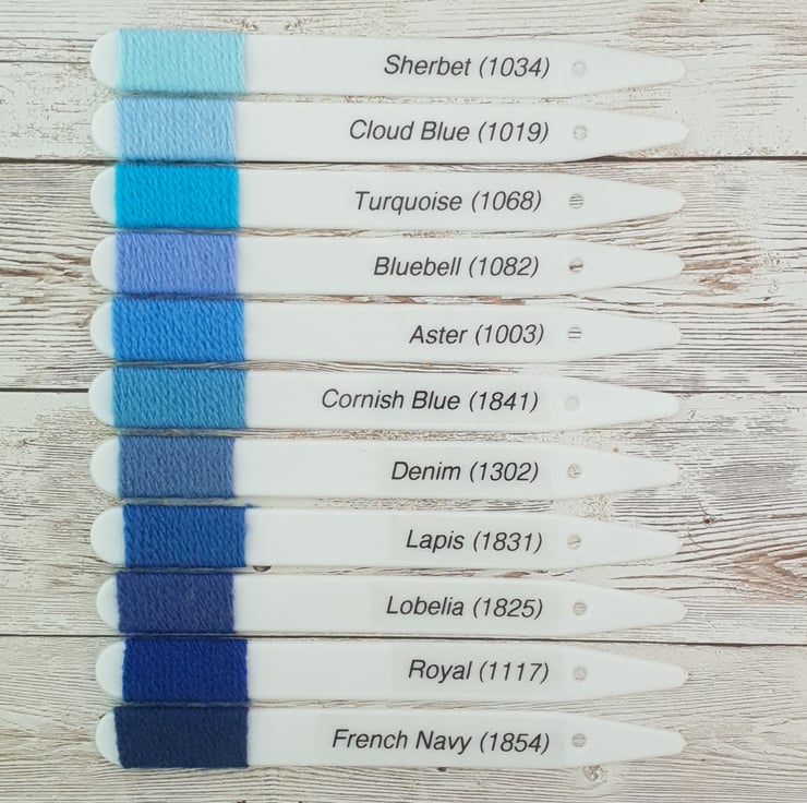 11 Stylecraft Special DK colour sample sticks -... - Folksy