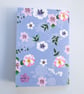 Pretty blue floral A7 mini pocket notebook - Image 3