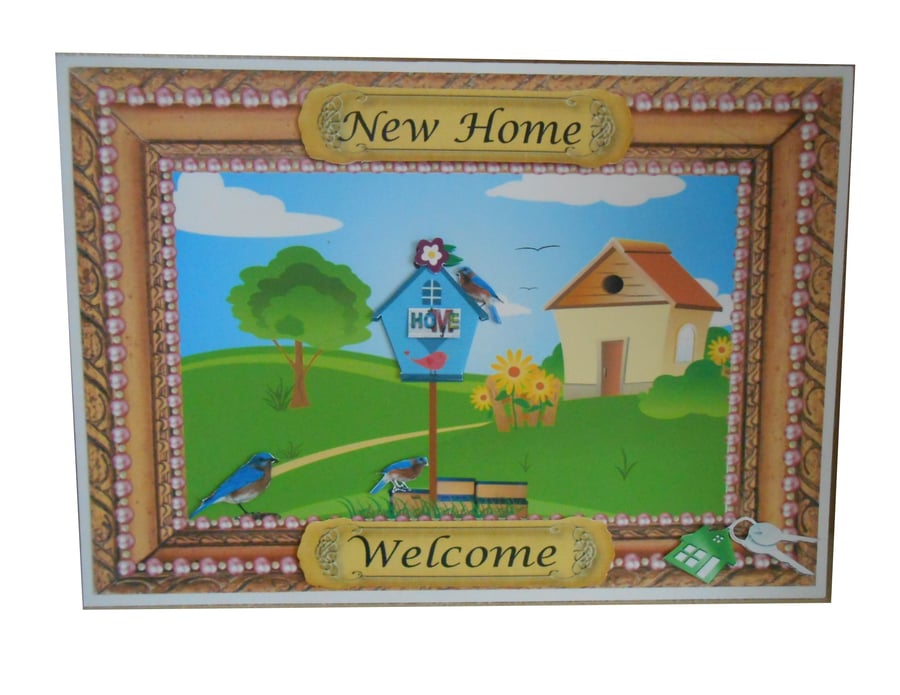 3D New Home or Moving Card