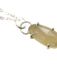 Libyan Desert Glass Necklace Recycled Sterling Silver Rose Cut Tektite Pendant - Image 5