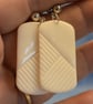 Deep Geometric Textured Earrings - Image 8