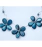 Blue flower necklace - Image 1