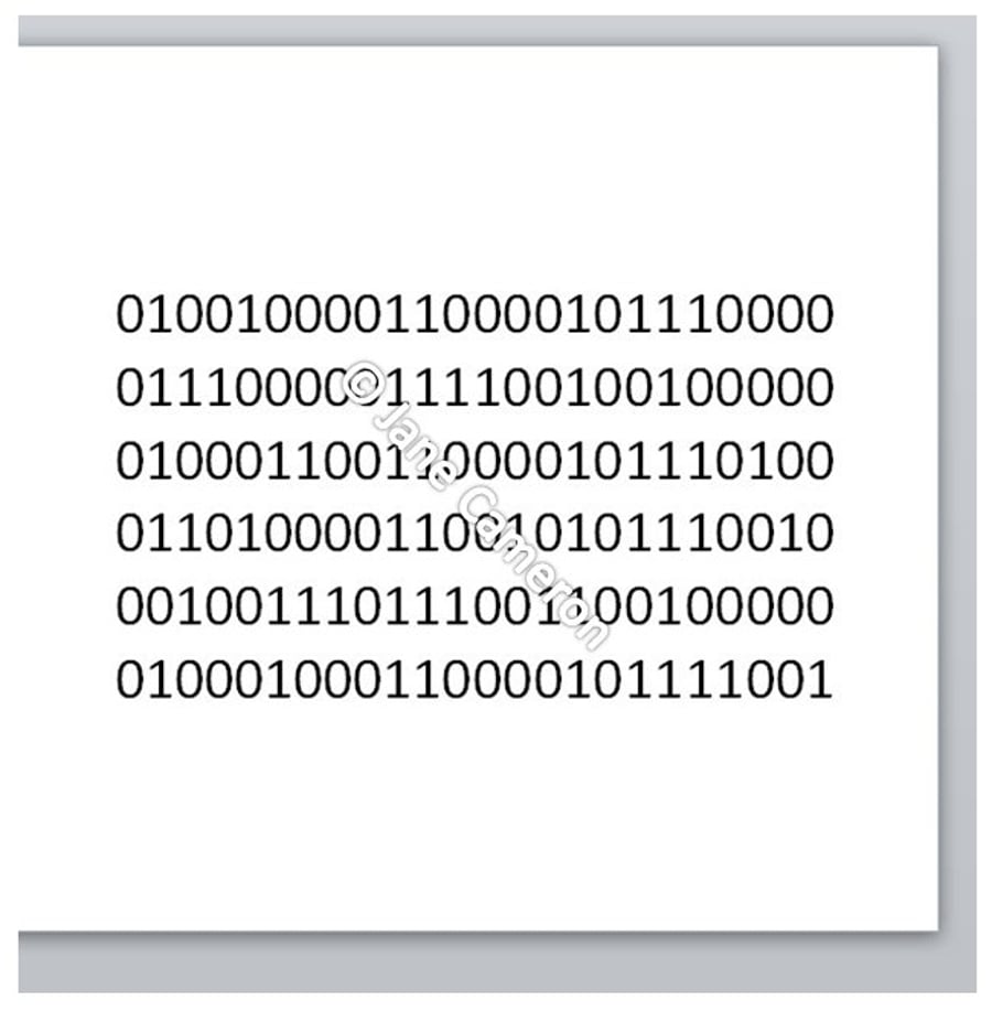 "Happy Father's Day " Binary Code Greeting Card - Geek