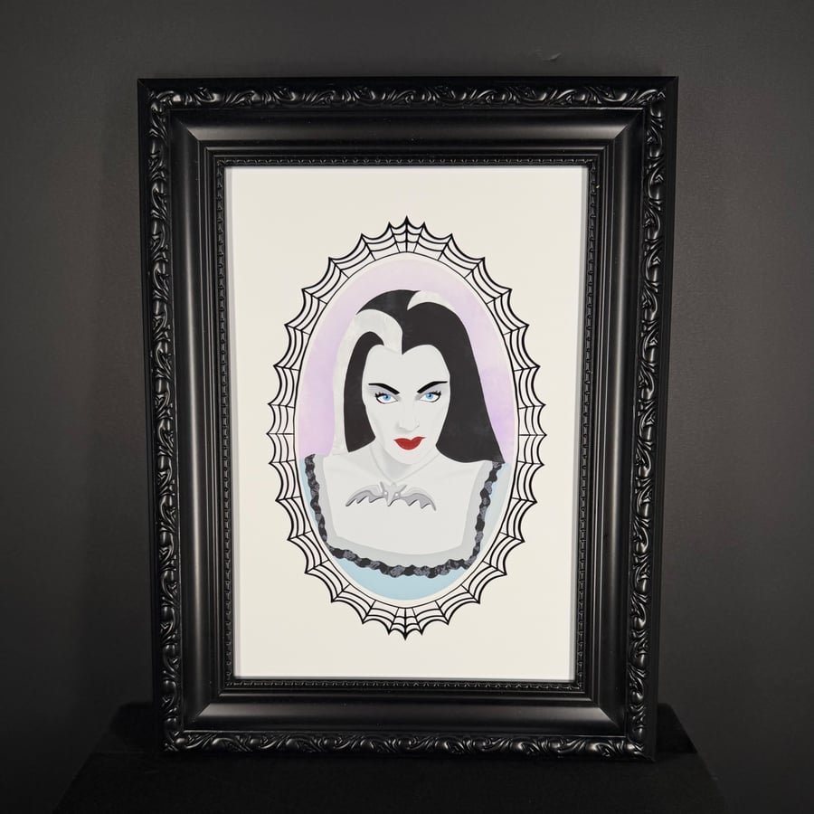 Scream Queen Of The Month: June Lily Munster A5 Art Print