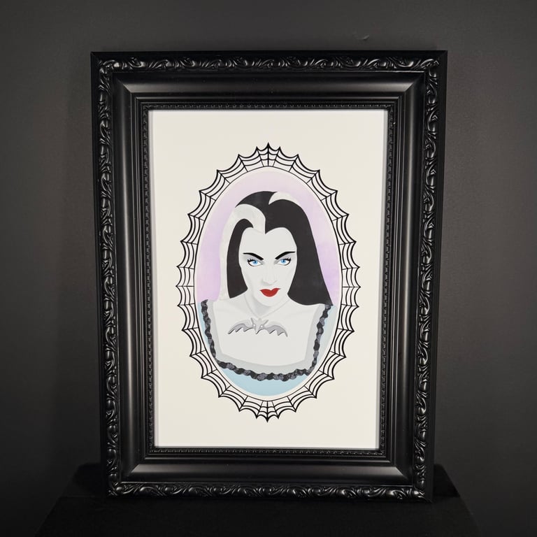Scream Queen Of The Month: June Lily Munster A5 Art Print