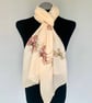 Fairies Scarf Magical Fashion Accessory. Beige. Lightweight