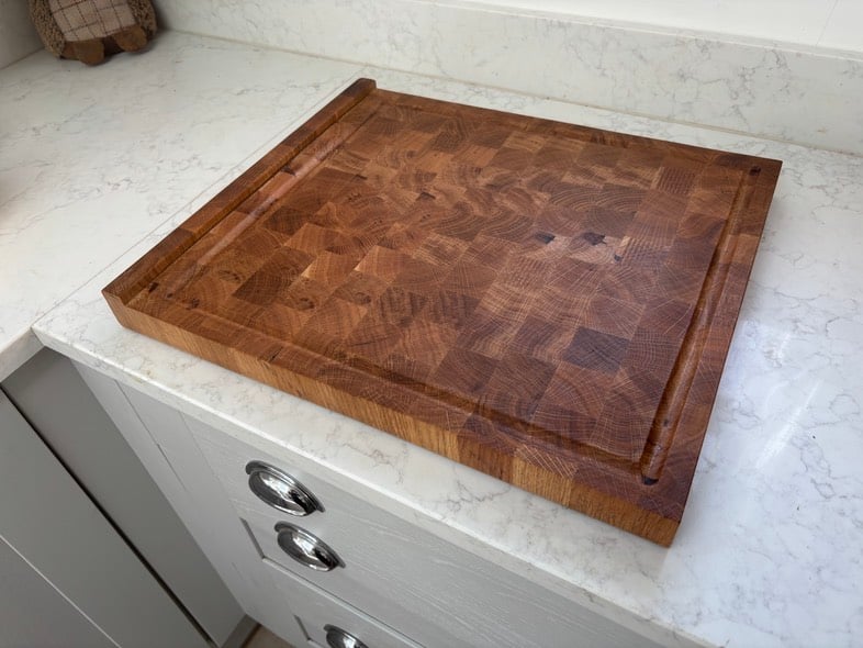 Butchers Block Solid End Grain Cutting Board 480x310x60mm Oak