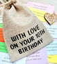 10th Birthday Gift, Keepsake Bag of 31 Quotes, Double Digits Positive Present