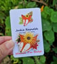 Wooden pin badge Brooch - Sunflower Fox designed by Jackie Reynolds - Image 3