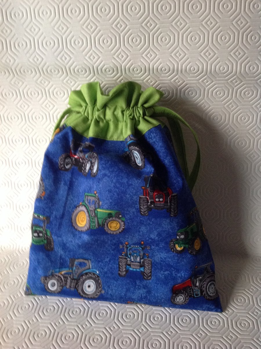 Tractor Drawstring Bag