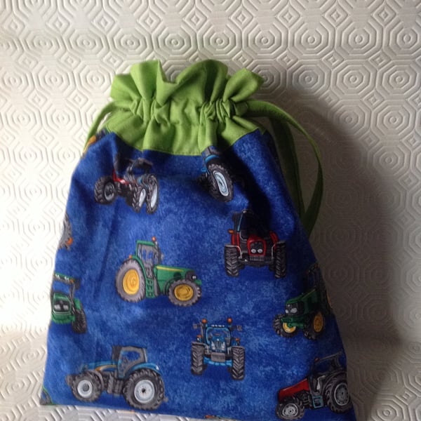 Tractor Drawstring Bag