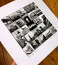 ‘Edinburgh Iconic’ signed square mounted print 30 x 30cm FREE DELIVERY - Image 4