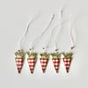 Carrot Hanging Decorations - Pack of 5
