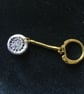 Dorset Button Key Ring, Delphinium, K2 - Image 1