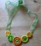Dorset Button Necklace, Citrus - Image 1