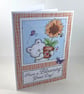 Bear with sunflower birthday card - Image 5