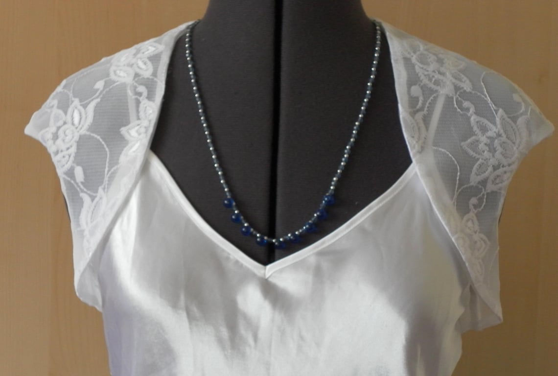  White Lace Bridal Bolero, Shrug, Evening, Wedding, Bridesmaid, Prom