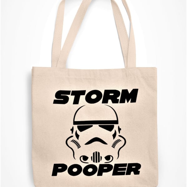 Storm Pooper Tote Bag Funny Novelty Star Wars Sci Fi Joke Funny Gift For Friends