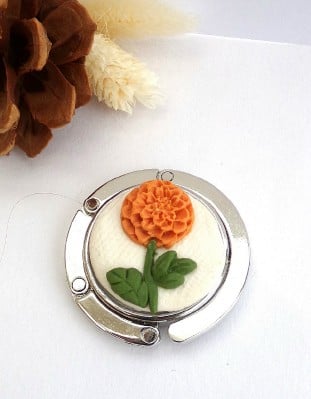 Handcrafted Chrysanthemum Bag Hanger