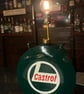 Castrol petrol tin Up-Cycled to a vintage style lamp