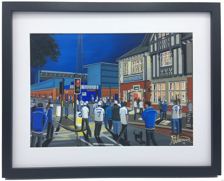Tranmere Rovers, Prenton Park, High Quality Framed Football Art Print 14"x11"
