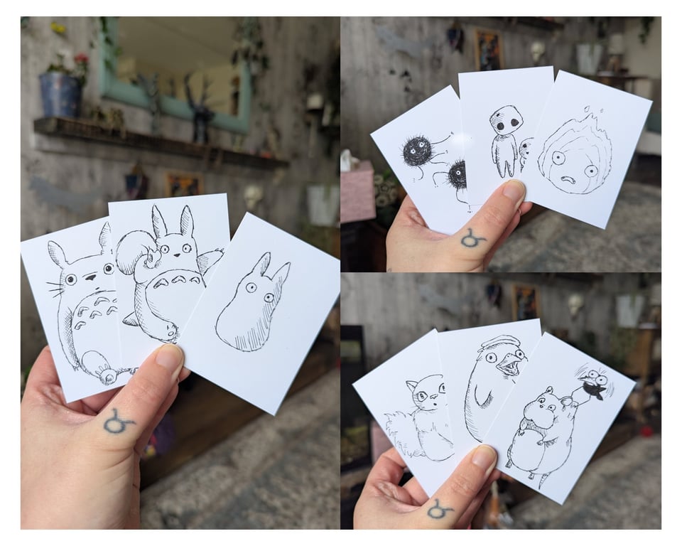 Studio Ghibli - Set of 9 ACEOs