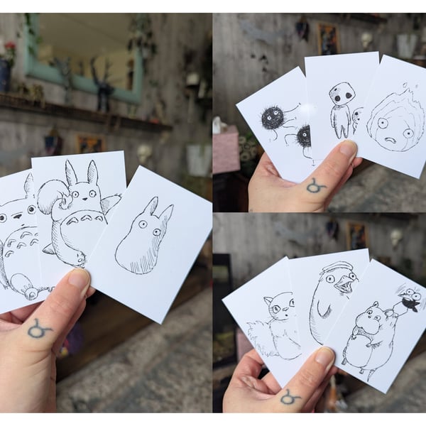 Studio Ghibli - Set of 9 ACEOs