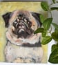 Original Pug Artwork - Pet Dog Portrait - Canine Painting on Canvas - Image 2