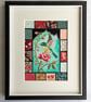Mixed media artwork, bird painting, gift for bird lover, christmas gift - Image 4